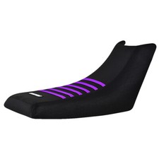 1988 - 2006 YAMAHA WARRIOR Gripper SEAT COVER    Black / Purple Ribs   #111 picture