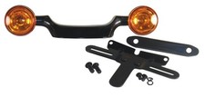 V-Factor 11443 Black Bullet Turn Signal Bar & Plate Relocation for Touring 99-08 picture