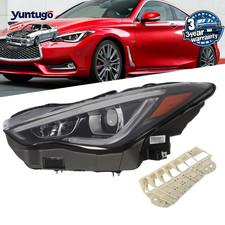 LH Projector Headlight For 2017-2022 Infiniti Q60 w/o AFS LED DRL Signal picture
