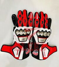 Ducati Corse Men Motorcycle Leather Racing Gloves Motorbike Riding Gloves picture