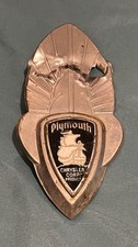 Vintage 1936 1937 Plymouth Trunk Grille Emblem Badge Chrysler Corp OEM Mayflower picture