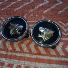 OEM 1966 1967 1968 1969 1970 Buick Wildcat Wheel Cap Emblem & Retainers X2 picture