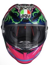 AGV Veloce-S Salom 2016 Motorcycle Helmet (Blue | Pink) Size Large picture