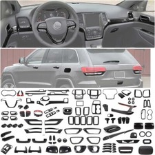 Carbon Fiber Interior Full Decor Accessories Trims for Jeep Grand Cherokee 11-20 picture