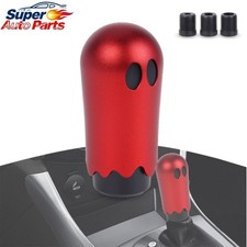 Aluminum Red JDM Ghost Manual Gear Stick Shift Knob Shifter Cute Halloween Ghost picture