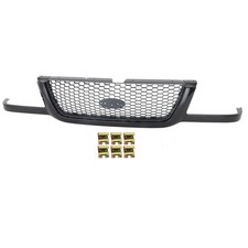 Grille Assembly For 01-03 Ford Ranger Painted Black Shell With Emblem Provision picture