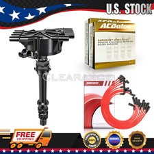 GM01 Ignition Distributor & Spark Plug & Wire for Chevy Express C1500 GMC 5.7L picture