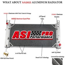 3-Row Radiator for GMC Chevy Silverado Suburban Tahoe Yukon 1500 2500 34'' #2423 picture