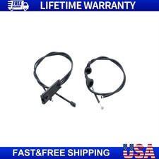 Replacement 2Pcs Front & Rear Hood Release Cable For BMW E83 X3 2004-2010 picture