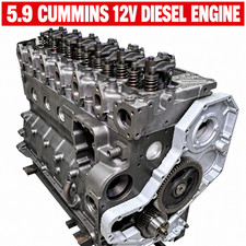 5.9 12 VALVE CUMMINS REMANUFACTURED DIESEL LONG BLOCK ENGINE 1994 - 1998 picture