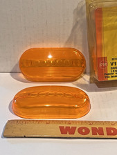 Oval (Oblong) Amber Lens, 2 pak, V-15A Side Marker Lens picture