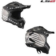 LS2 Subverter EVO 76 Matte Black/White/Gray Full Face Motocross Offroad Helmet picture