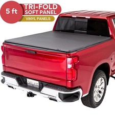 TACTIK 5' Toyota Tacoma 2016-2025 Tri-Fold Soft Panel Tonneau Cover picture