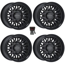 Raceline Omega 15x7/15x10 Wheels Satin Black Can-Am Maverick X3 picture
