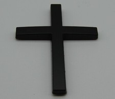 CHRISTIAN HOLY CROSS 3D METAL CAR EMBLEM STICKER DECAL. JESUS RELIGIOUS EMBLEM picture