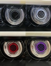 2pc For Dodge Challenger Intake Ring Headlight Insert Grille Cap Close Out Cover picture
