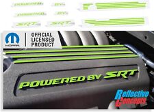 POWERED BY SRT Engine Cover Decals Charger and Challenger Scat Pack picture