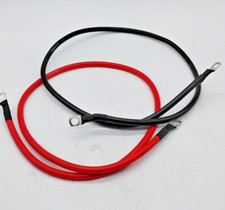 A ABIGAIL 6 AWG 3FT Pure Copper Battery Inverter Cables 5/16