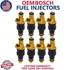 8x Bosch Fuel Injectors Fits 90-95 Ford E-150 Econoline Club Wagon 5.0L/5.8L V8 picture