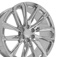 4pcs 4875 Chrome 24x10 Rep Wheels 6x139.7 Fits Cadillac Chevy GMC picture