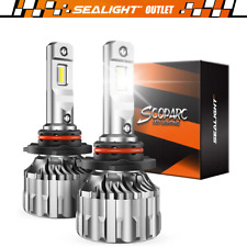 9006 HB4 LED Headlights Kit Combo Bulbs 6500K High Low Beam Super White Bright picture