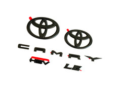 NEW TOYOTA 2025+ CAMRY HYBRID LE HEV MATTE BLACKOUT EMBLEM OVERLAYS KIT FIT OEM picture