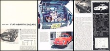 1958 1959 Fiat Abarth Zagato Original Review Report Print Car Article J274 picture