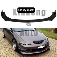 For Acura RSX 2002-2006 Gloss Black Front Bumper Lip Spoiler Splitter Body Kit picture