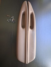 92-96 Ford F150 F250 F350 Door Armrest Pull Handle Trim Pair Brown OEM picture