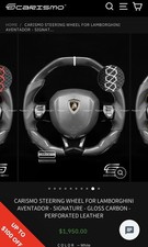 CARISMO Carbon Fiber Steering Wheel Lamborghini Aventador SVJ S LP700 LP750 picture