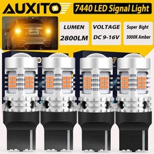 AUXITO Amber 7440 LED Front Turn Signal Light Bulbs No Hyper Flash Canbus 3000K picture