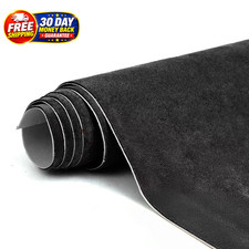 Premium Black Suede Fabric Wrap - 17x70 inch Suede Wrap for Car Interior - Self- picture