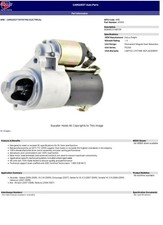 CARQUEST 6949S Starter Motor Remanufactured 11-1  picture