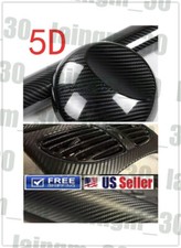 30x152cm PVC 5D Carbon Fiber Vinyl Foil Film Car Wrap Roll Sticker Decal Gloss picture