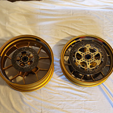 2004-2009 APRILIA RSV MILLE FACTORY TUONO OEM WHEELS RIMS SET GOLD picture