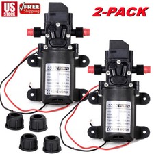 2X 12V Self Priming Sprayer 130PSI Electric Water Pump for RV Camper Marine Boat picture