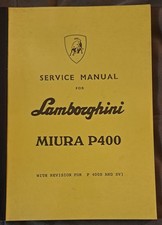 Lamborghini Miura P400 Service Manual/Workshop Manual-Reproduction picture
