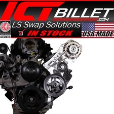 ICT Billet LT Gen 5 Truck Alternator and Power Steering Kit Driver Side picture