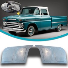 1960-66 Chevy GMC Truck Smooth Firewall Filler Panels W/Bead Roll Design 2Pc Kit picture