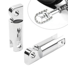 US Pair Male Mount Foot Peg Extensions For Harley Sportster Softail Dyna Chrome picture