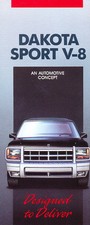 1990 Dodge Dakota Sport V-8 concept Truck Dealer Original Sales Brochure picture