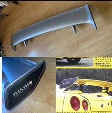 NISMO CARBON WING EMBLEMS SPOILER SKYLINE ER34 GTT COUPE R34 RARE TRUNK JDM RB picture