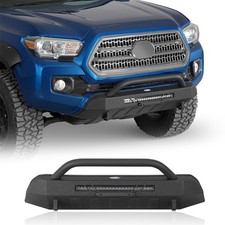 Stubby Steel Front Bumper w/ LED Light Bar For Toyota Tacoma 2016-2023 3rd Gen picture