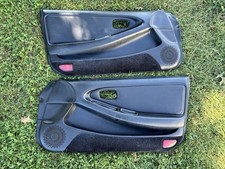 Mk2 Toyota MR2 Turbo Door Panels Pair of Black Leather USD LHD Power Cards 91-93 picture