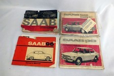Vintage 1960s 1970s Saab 95 96 99 Owners Manual Original ID Card - Rough Worn picture