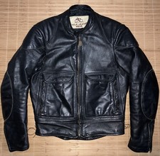 Vintage 70’s “Cycle Leather Wear” Seattle Horsehide Biker Motorcycle Jacket 42 M picture