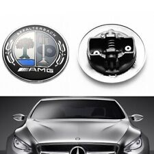 57mm Affalterbach Front AMG Emblem Apple Tree Flat Hood Badge For Mercedes-Benz picture
