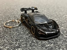 McLaren Senna Black Keychain Hot Wheels Matchbox picture