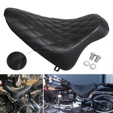 Black Butt Bucket Solo Seat For Harley Fat Boy Heritage Softail Classic FLSTC picture