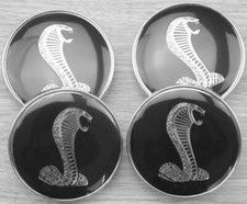 SET OF 4 Ford MUSTANG Black COBRA SVT 2 1/2